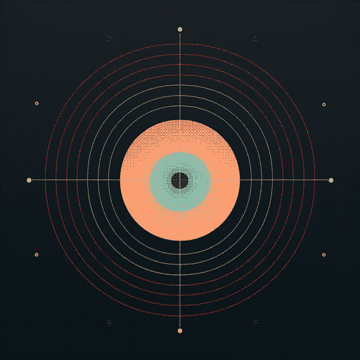 an abstract image of radiating circles